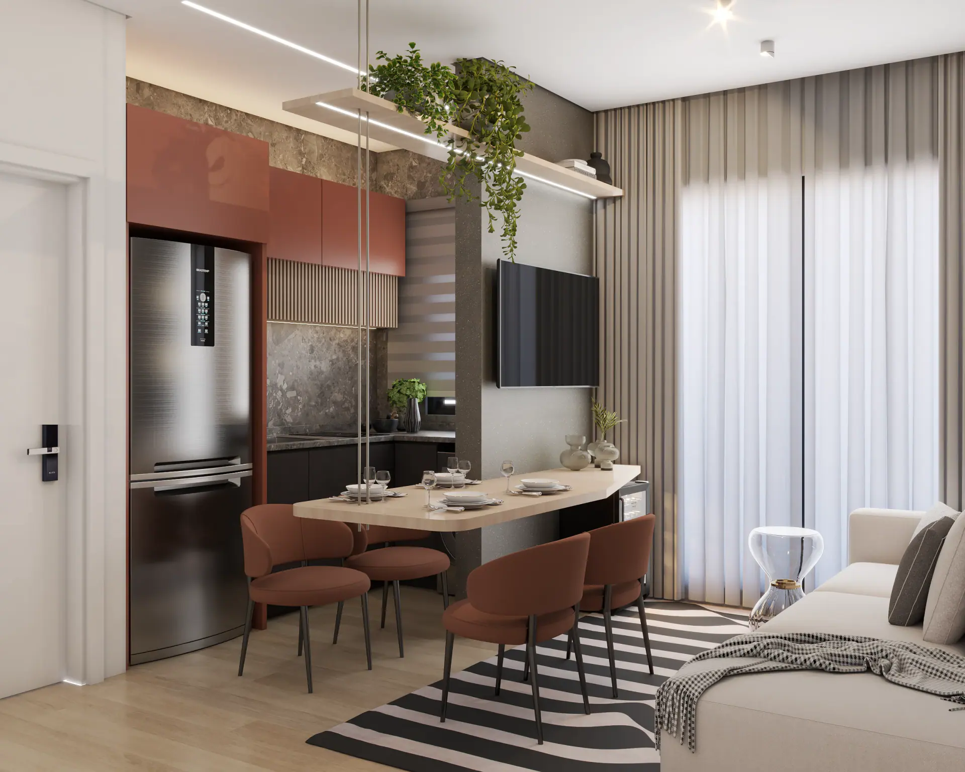1 quarto · sala · LOOM