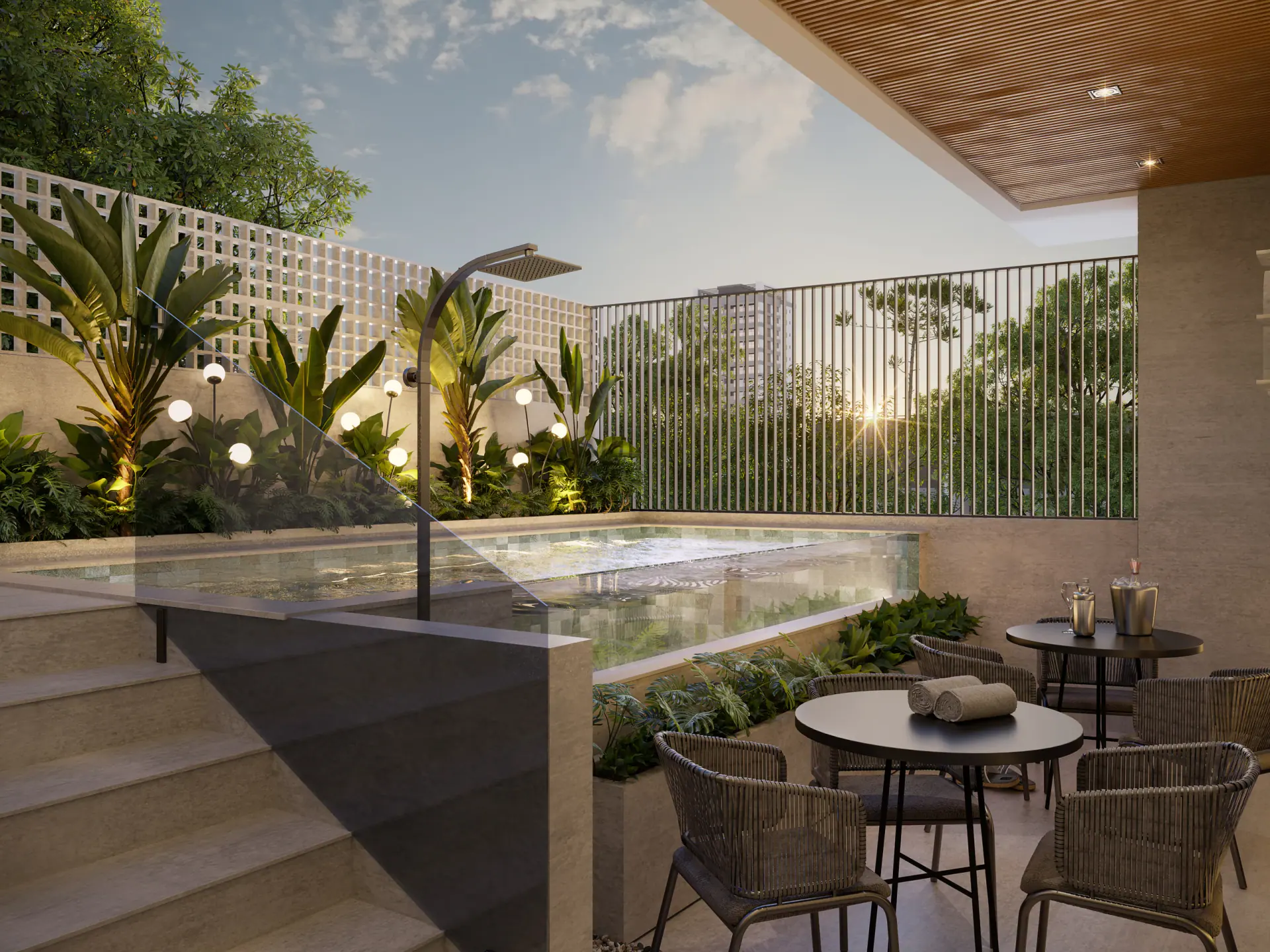 Piscina no rooftop · NILLO